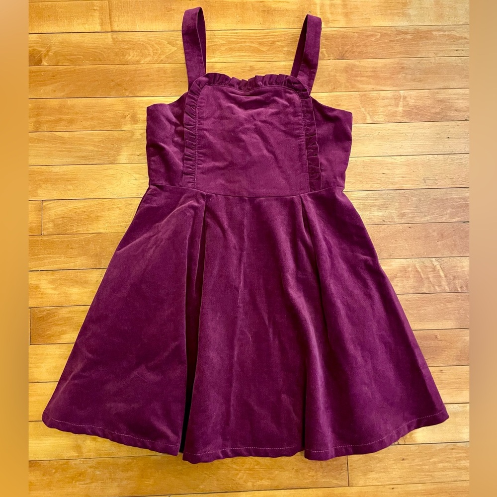 Janie And Jack Corduroy Ruffle Jumper in Pickled Beet